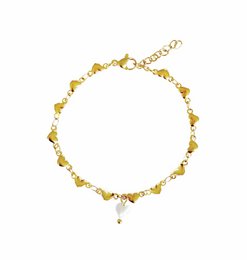Brazalete de corazones - oro