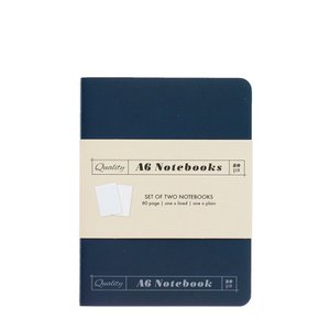 A6 -Notizbücher (2) - Orange & Blue