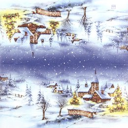 Lunch-Servietten Christmas Village