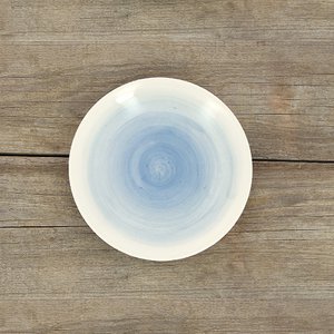 Fr hst cksteller BLAUER FARBVERLAUF, Porzellan
