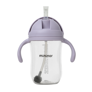 Straw Bottle 330ml "Lilac Flower"