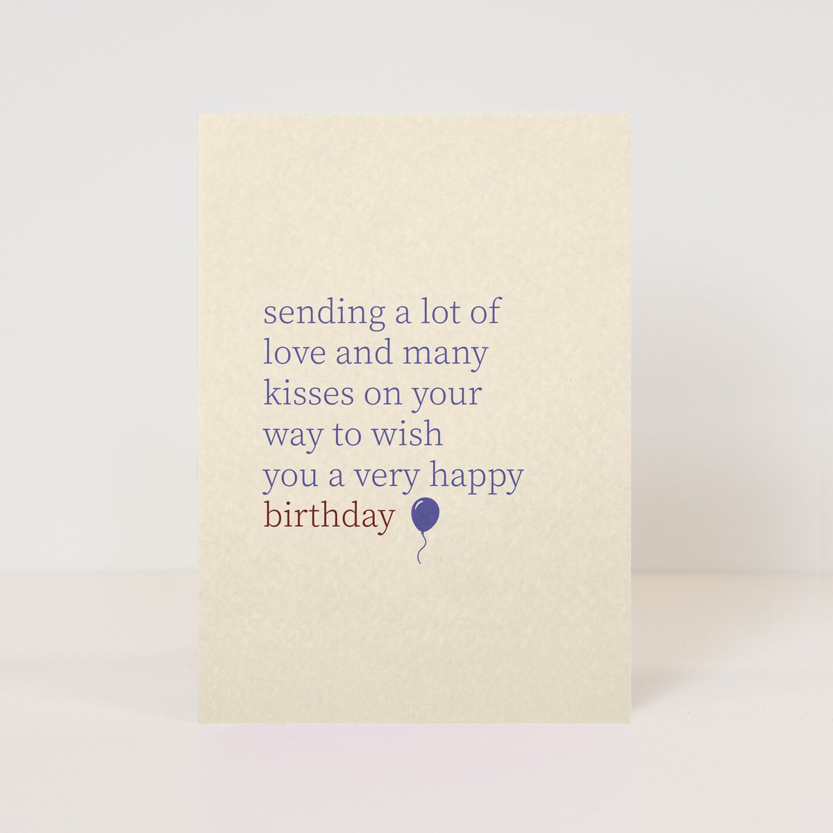 postcard 'with love'