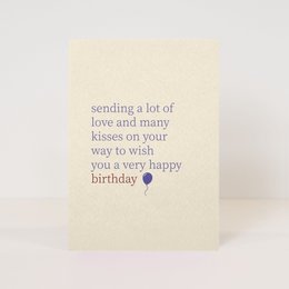 postcard 'with love'