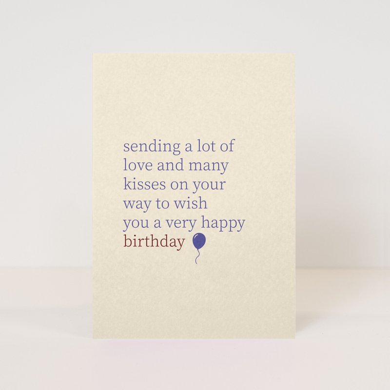 postcard 'with love'