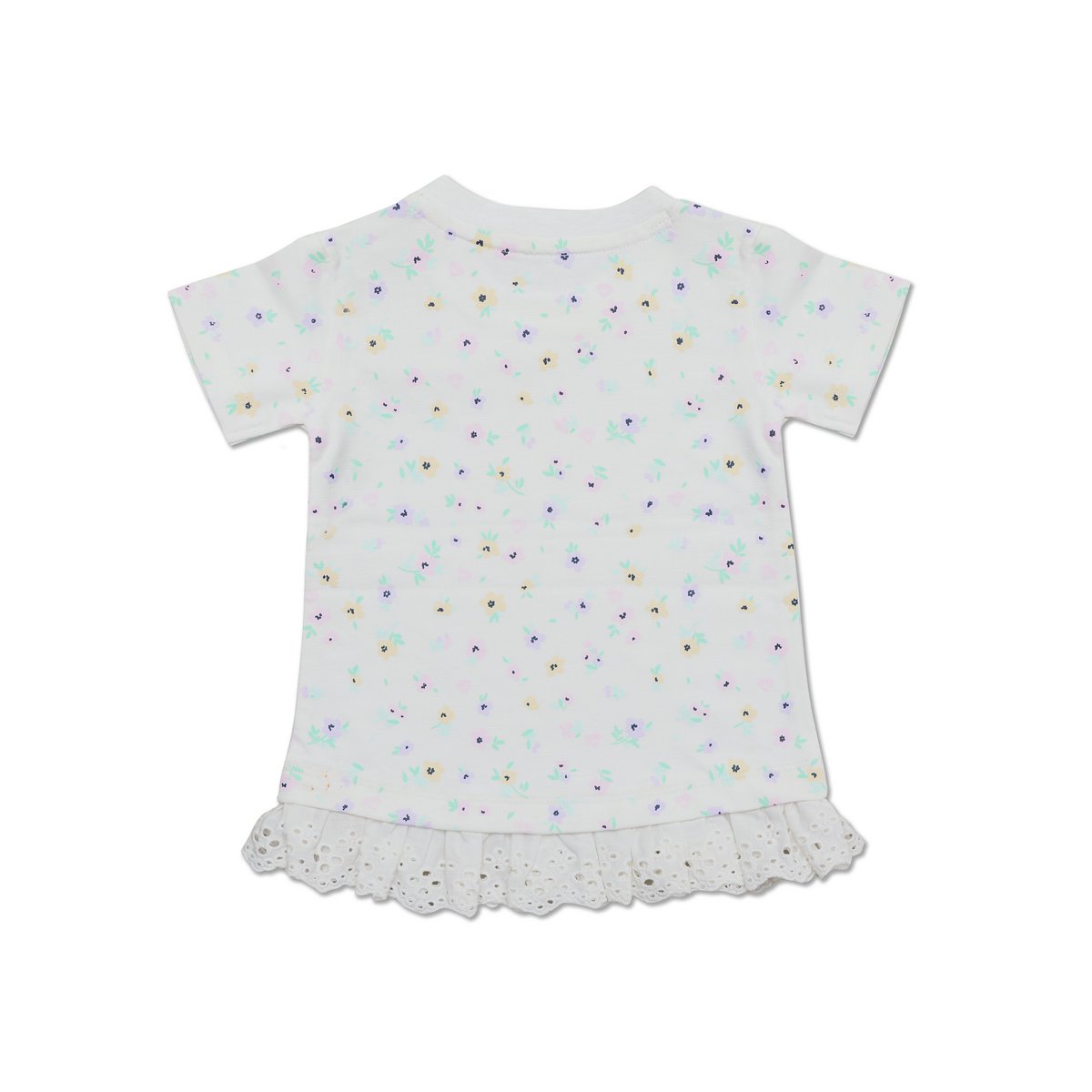 Little Chiq White Baby Shirt Flower Confetti