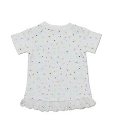 Little Chiq White Baby Shirt Flower Confetti