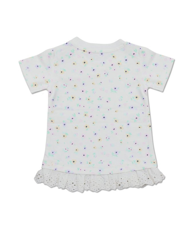 Little Chiq White Baby Shirt Flower Confetti
