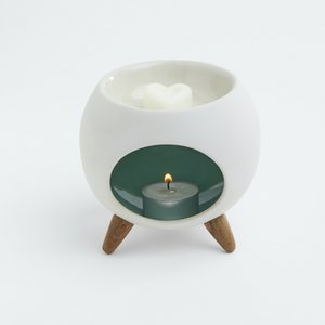 Aromatic diffuser for scented wax. ROUND GREEN burner