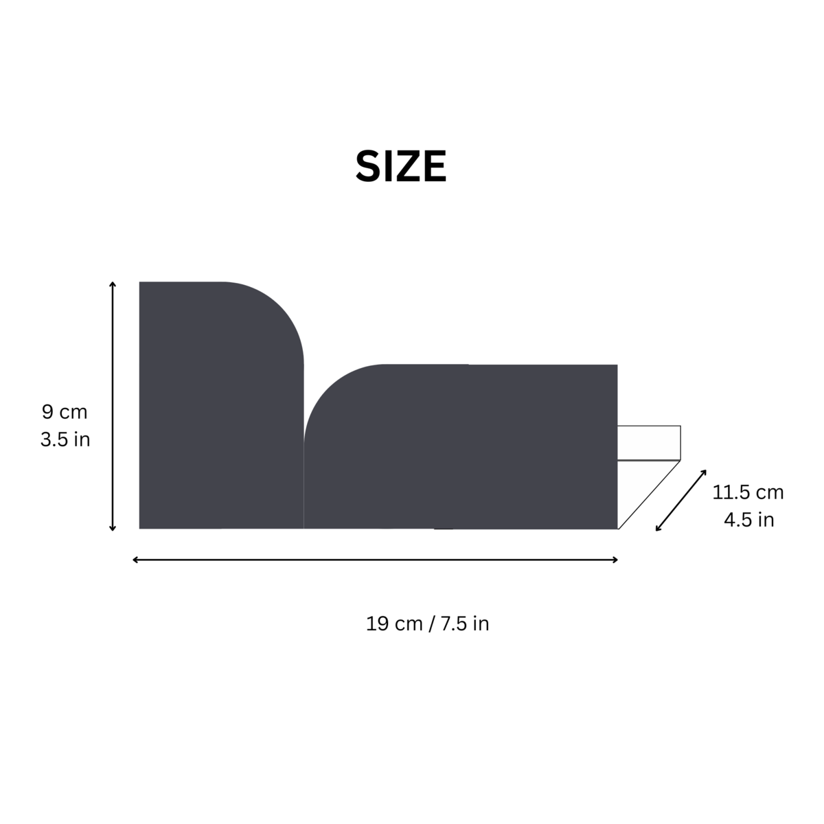 Toilet paper holder with shelf BAUHAUS, beige, black, white