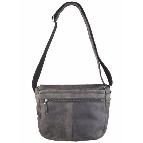 Vijfentwintig messengerbag anker zwart *Eén tas twee stijlen *