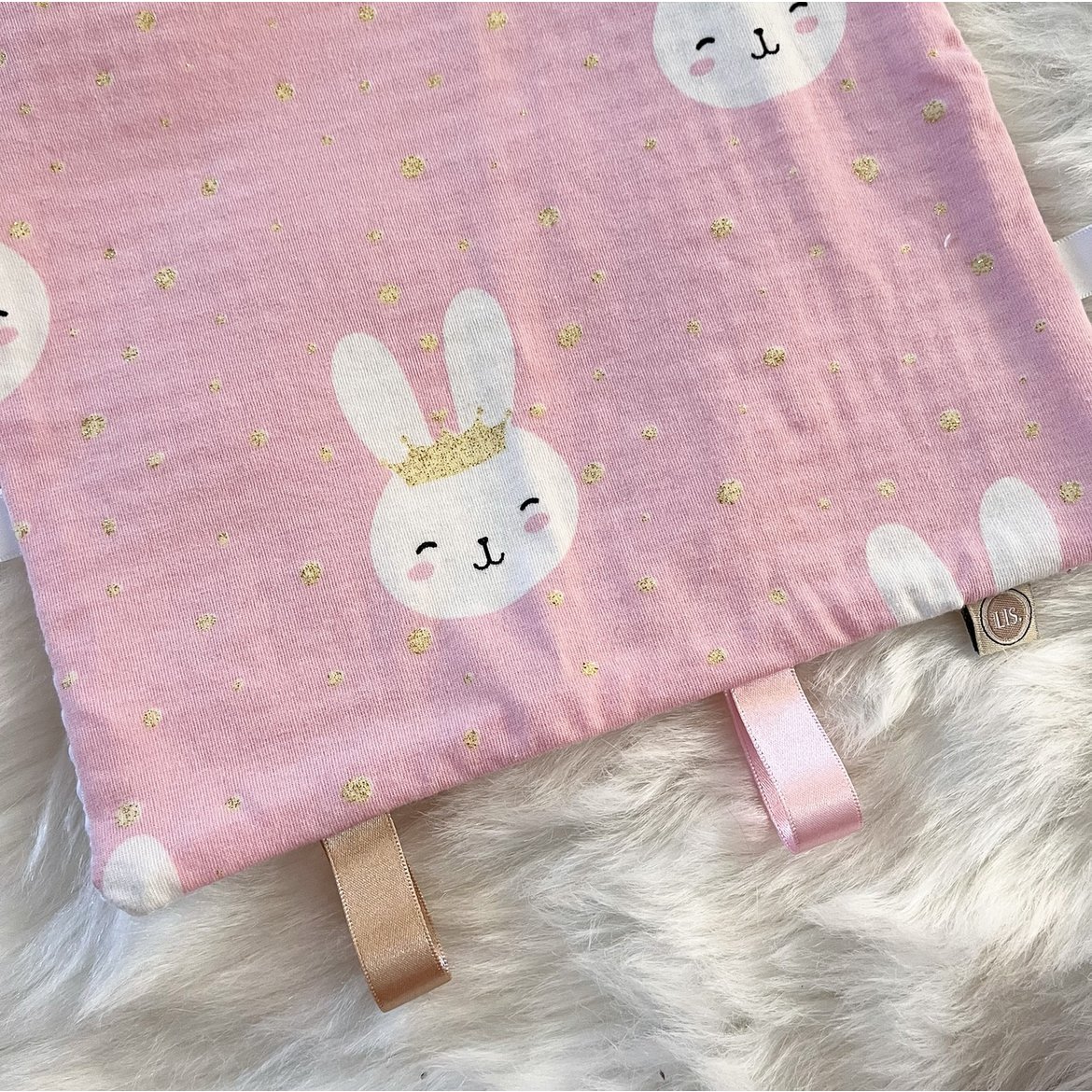 Labeldoekje Bunny - Pink