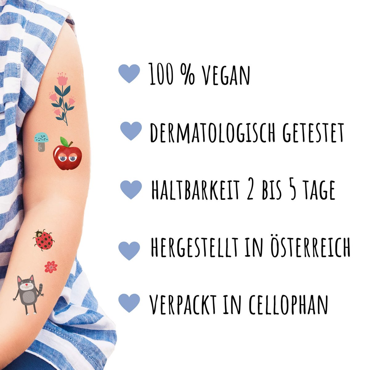 Kindertattoos - Motiv "Naturkinder"