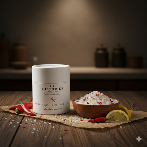 8:26 Histories Meersalz aus Kreta mit Chili und Zitrone