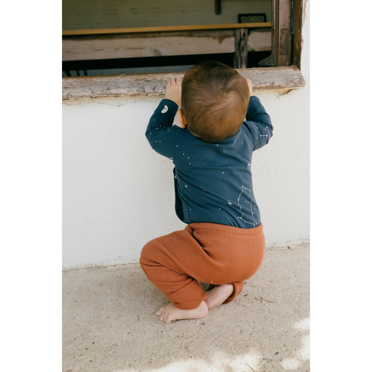 Pantalon bébé Gala Mars côtelé rouge