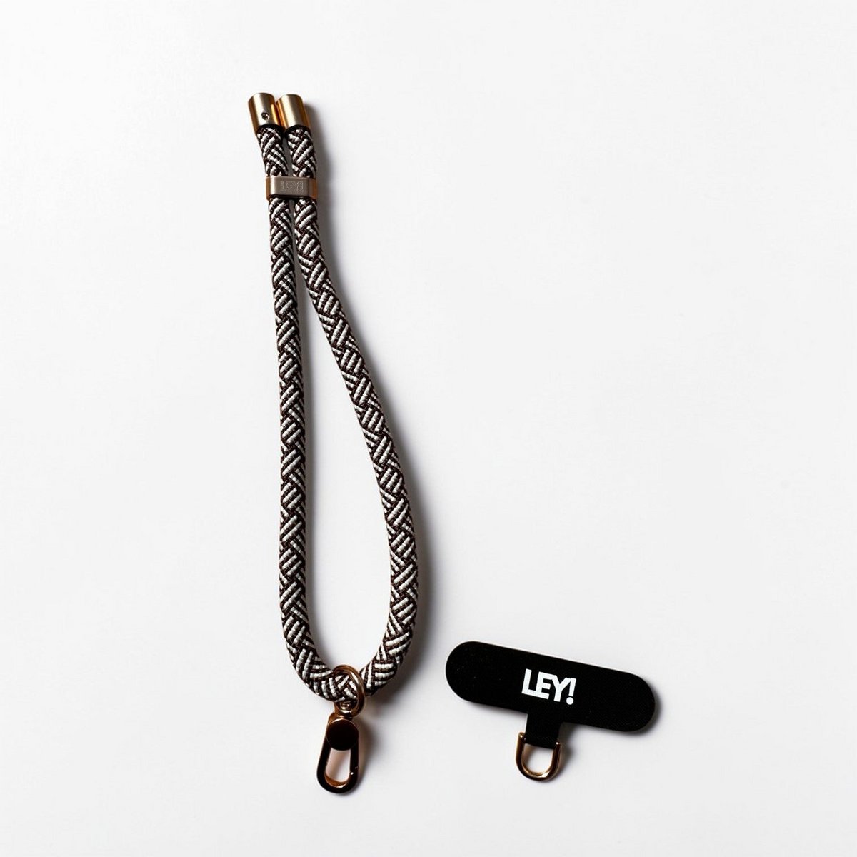 Sleutelhanger - Bruin-Wit