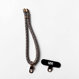 Sleutelhanger - Bruin-Wit
