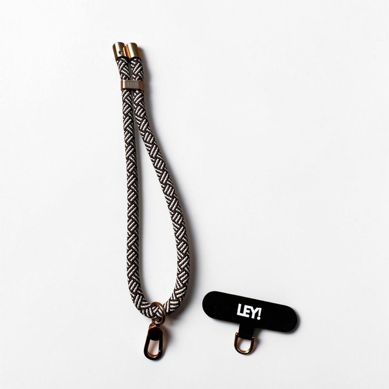 Sleutelhanger - Bruin-Wit