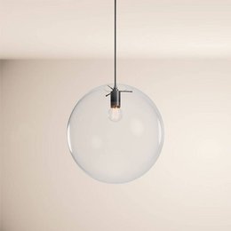 s.luce Orb glazen bol hanglamp 150cm ophanging zwart