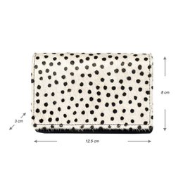 Portafoglio Donna Pelle Nera RFID In 10 Stampe