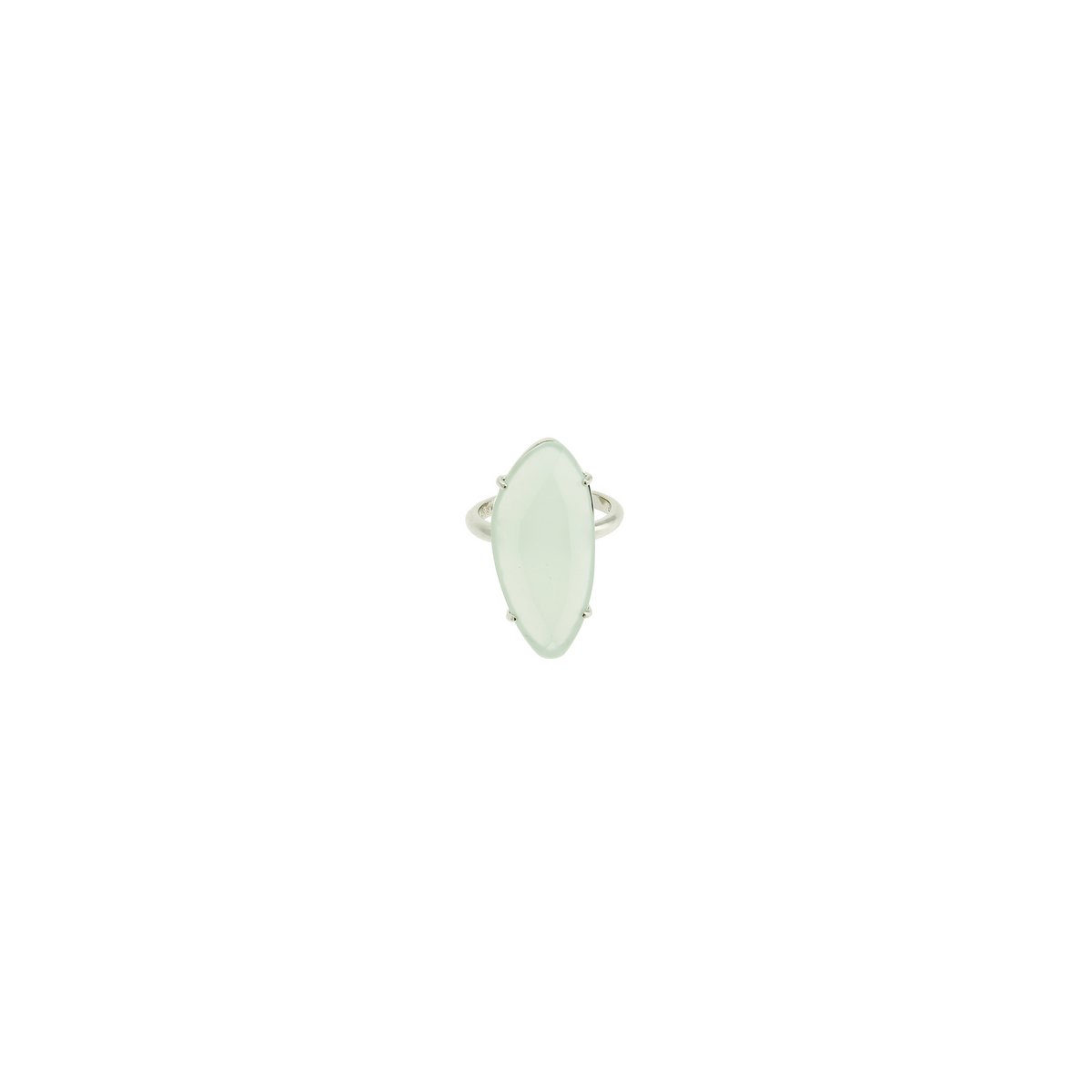 Starlight justerbar ring | Sølv Milky Aqua