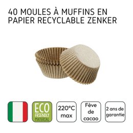 Lot de 40 moules à muffins en papier 7 cm Zenker Smart Pastry