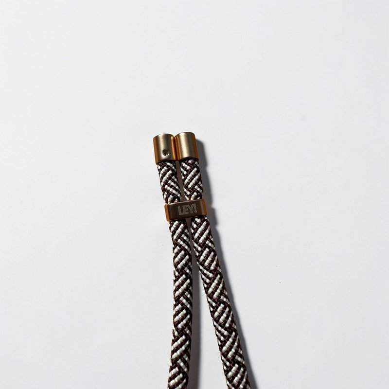 Sleutelhanger - Bruin-Wit