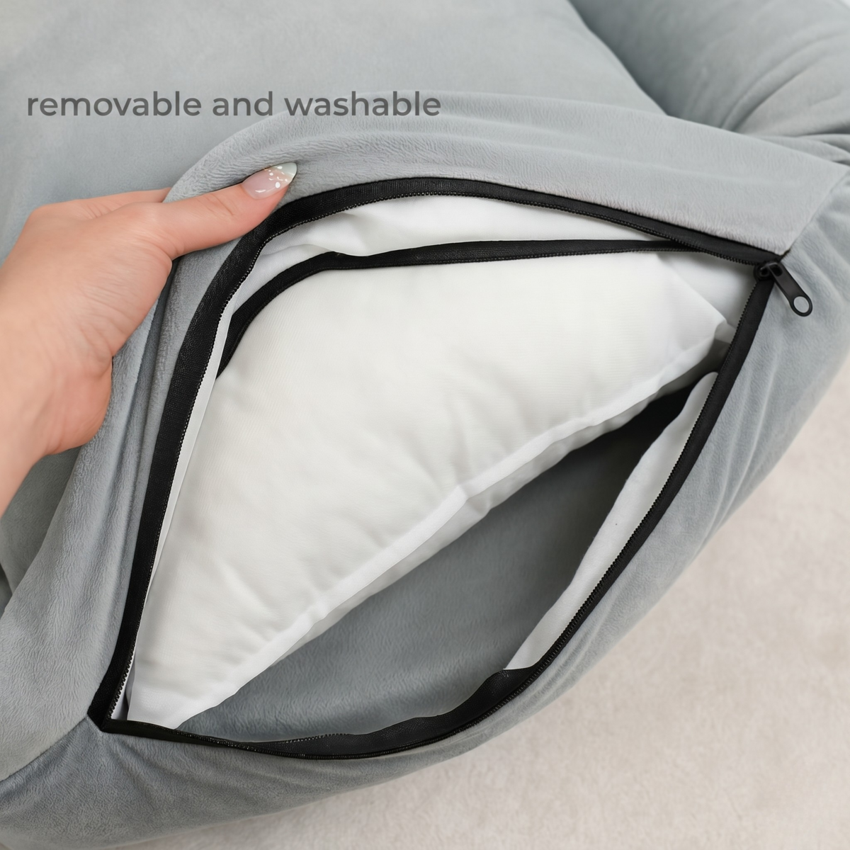 Dog Bed for Large and Extra Large Dogs | XXXL 37×51×8 inches (95×130×20 cm) | Removable Sofa-Style Bed made of Soft and Warm Velvet | Ideal for Large and Giant Breeds | Padded, Warm, and Comfortable Winter Bed | Perfect for Maximum Rest and Comfort