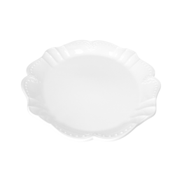 Large White Serving Tray 48x37 cm in Ceramic