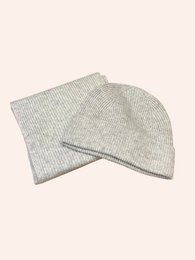 Bonnet et écharpe en 100% laine merinos