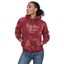 Own Your Glow Unisex Champion Batik-Hoodie mit Stickerei | Champion-Hoodie