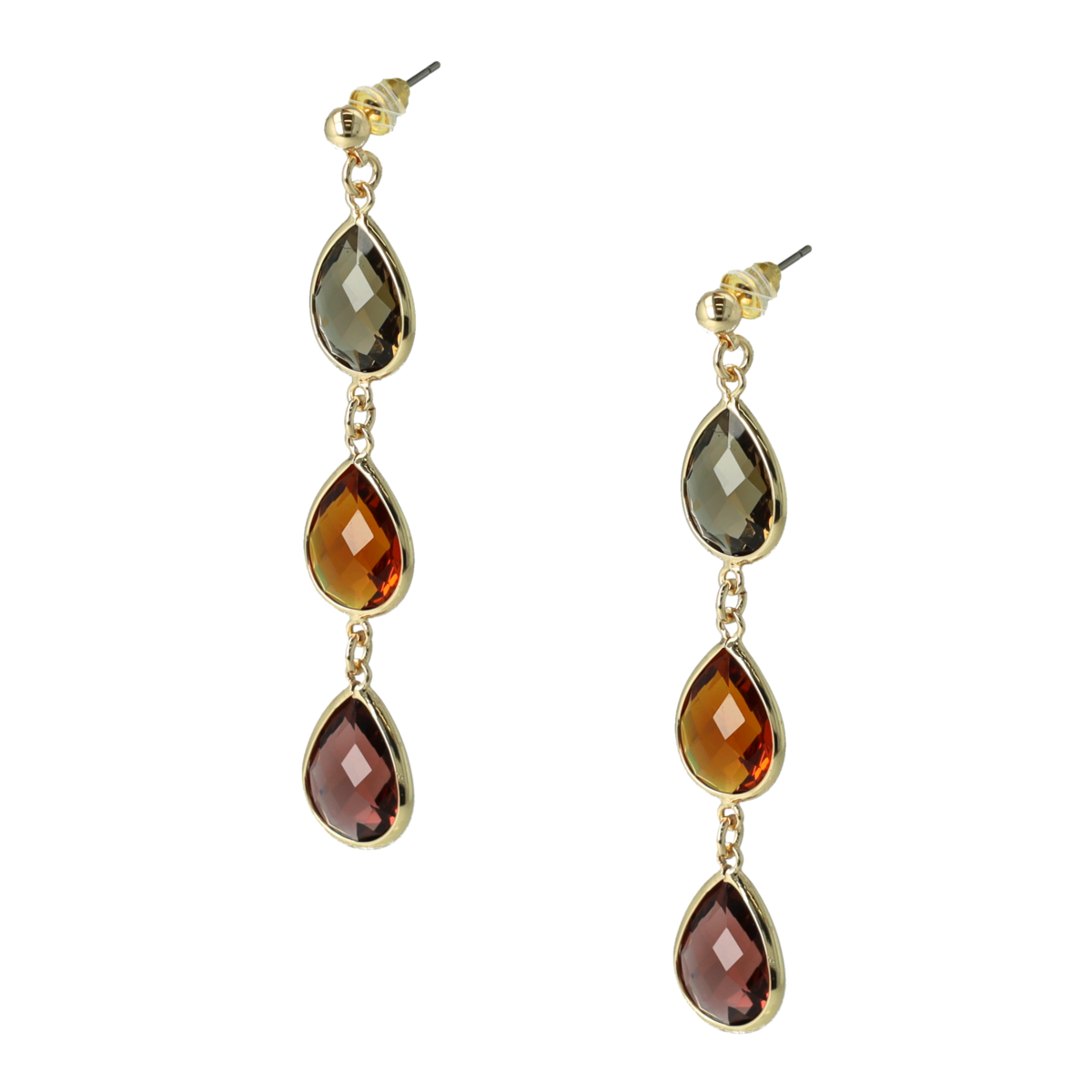 Boucles D'oreilles Longue Plage Orange