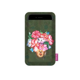 Femina Smartphone-Hülle aus anthrazitfarbenem Filz von Bertoni