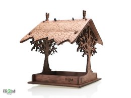 Vogelhäuschen, hängendes Vogelhäuschen aus Holz