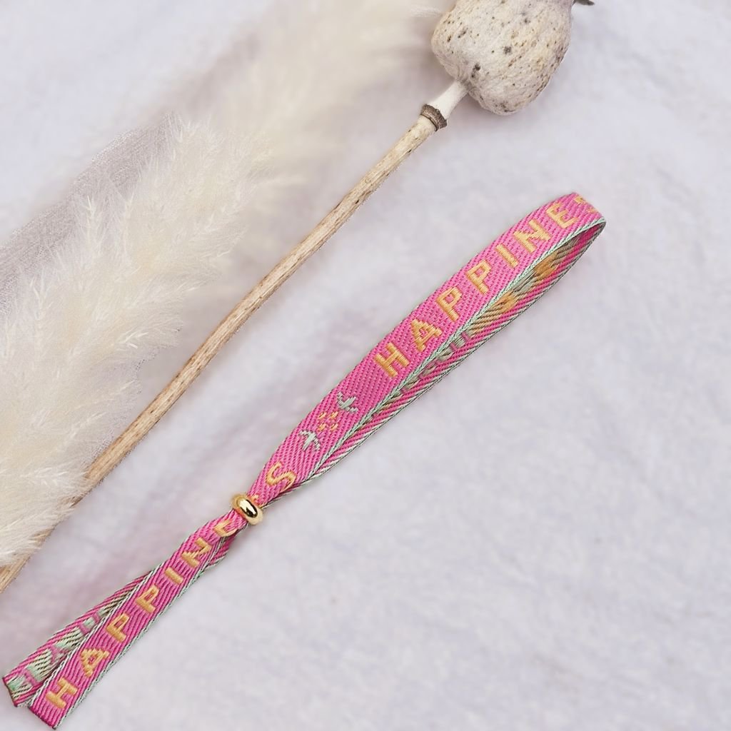 Pulsera de cinta felicidad