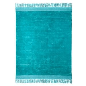 Vloerkleed Velvet Touch, turkoois, 100% viscose, 160x230 cm