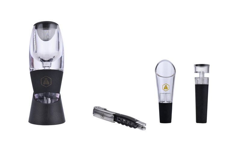 LAGUIOLE COFFRET VIN WINE AERATOR GIFTSET 4 ACCESSORIES