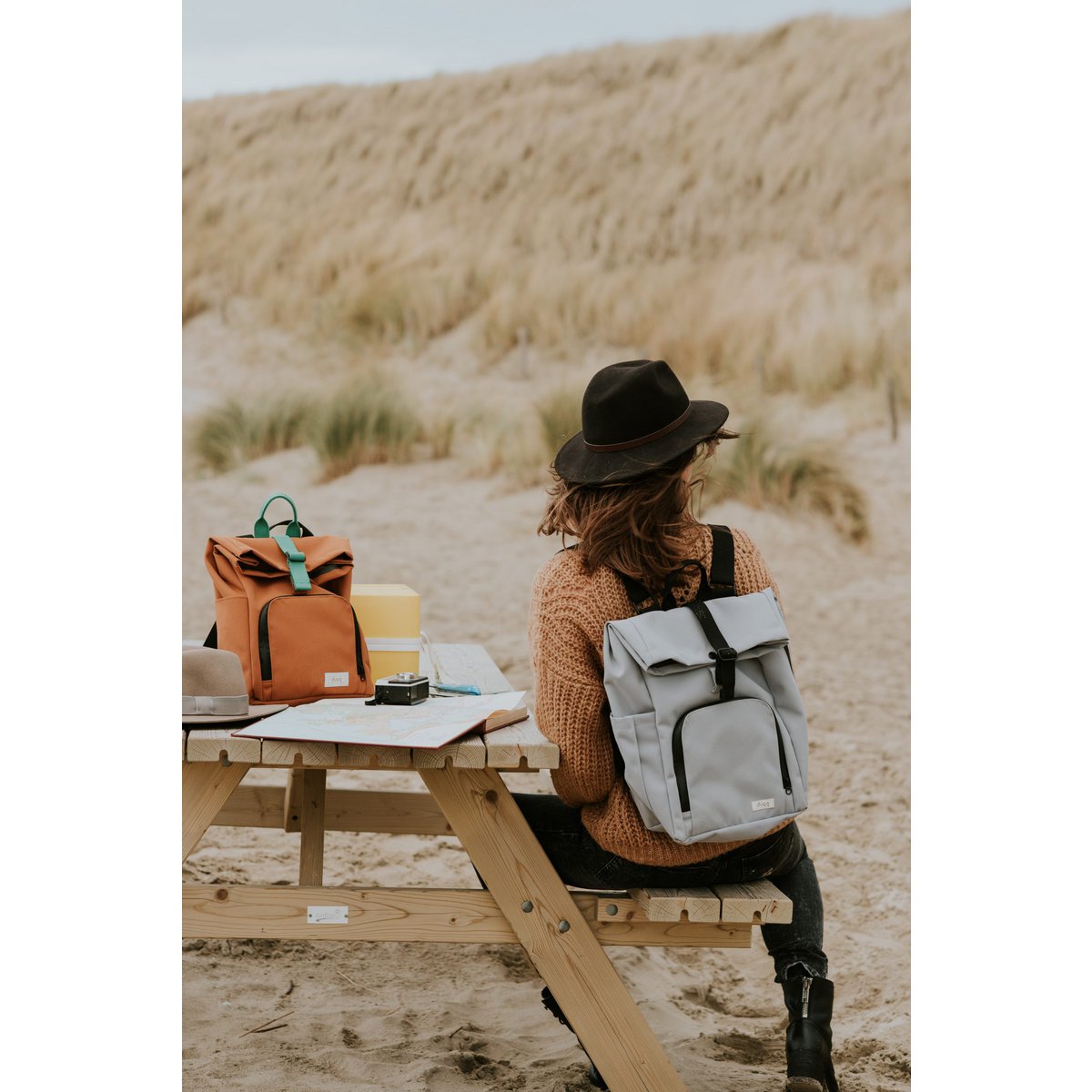vegan bag | canvas - cloud gray