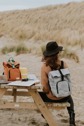 vegan bag | canvas - cloud grey