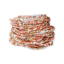 Masai Beaded Bracelet Tangerine
