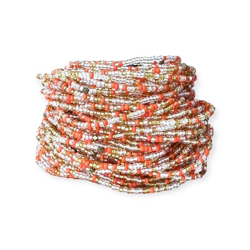 Masai Beaded Bracelet Tangerine