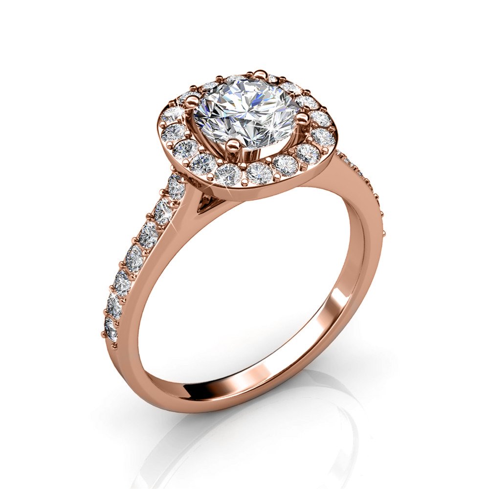 Cushy Ring - Rose Gold and Crystal