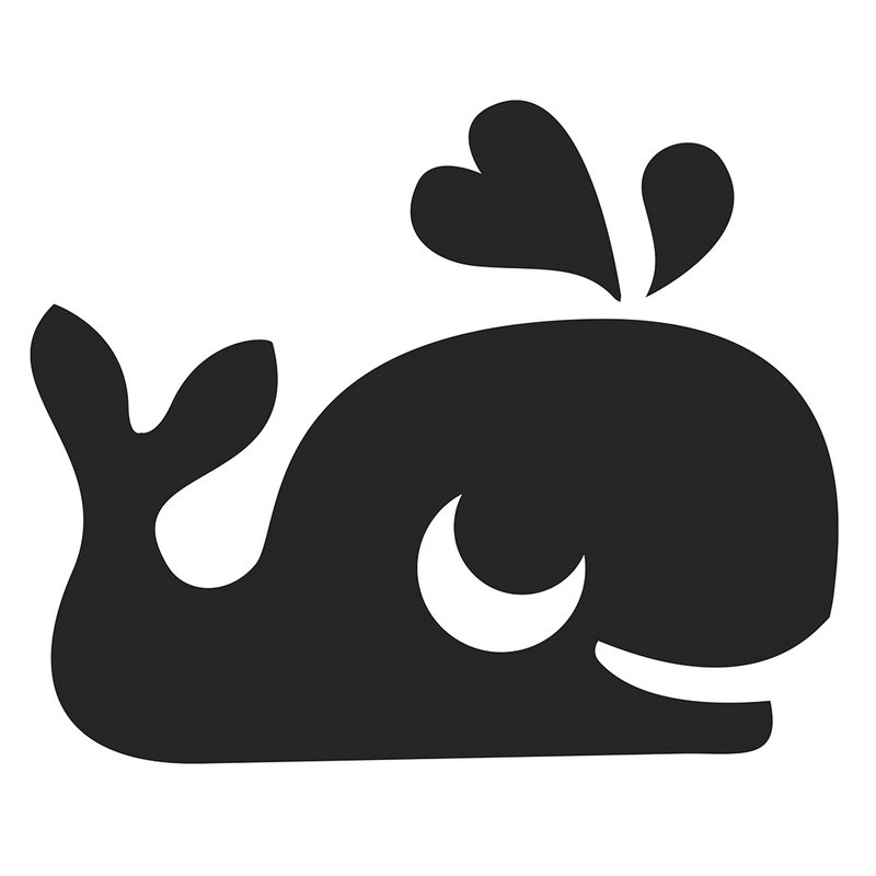 Leuke walvisstempel voor creatieve avonturen