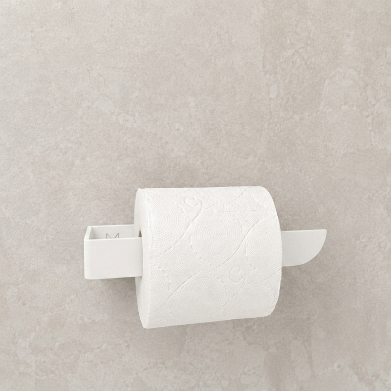 Portarrollos adhesivo para papel higiénico