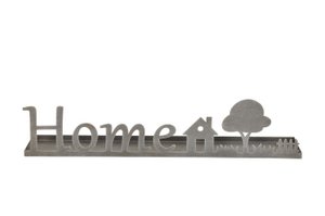 Tablett m. Landschaft + Schriftzug Home