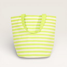 Stribet rund totalpose | Neon Green