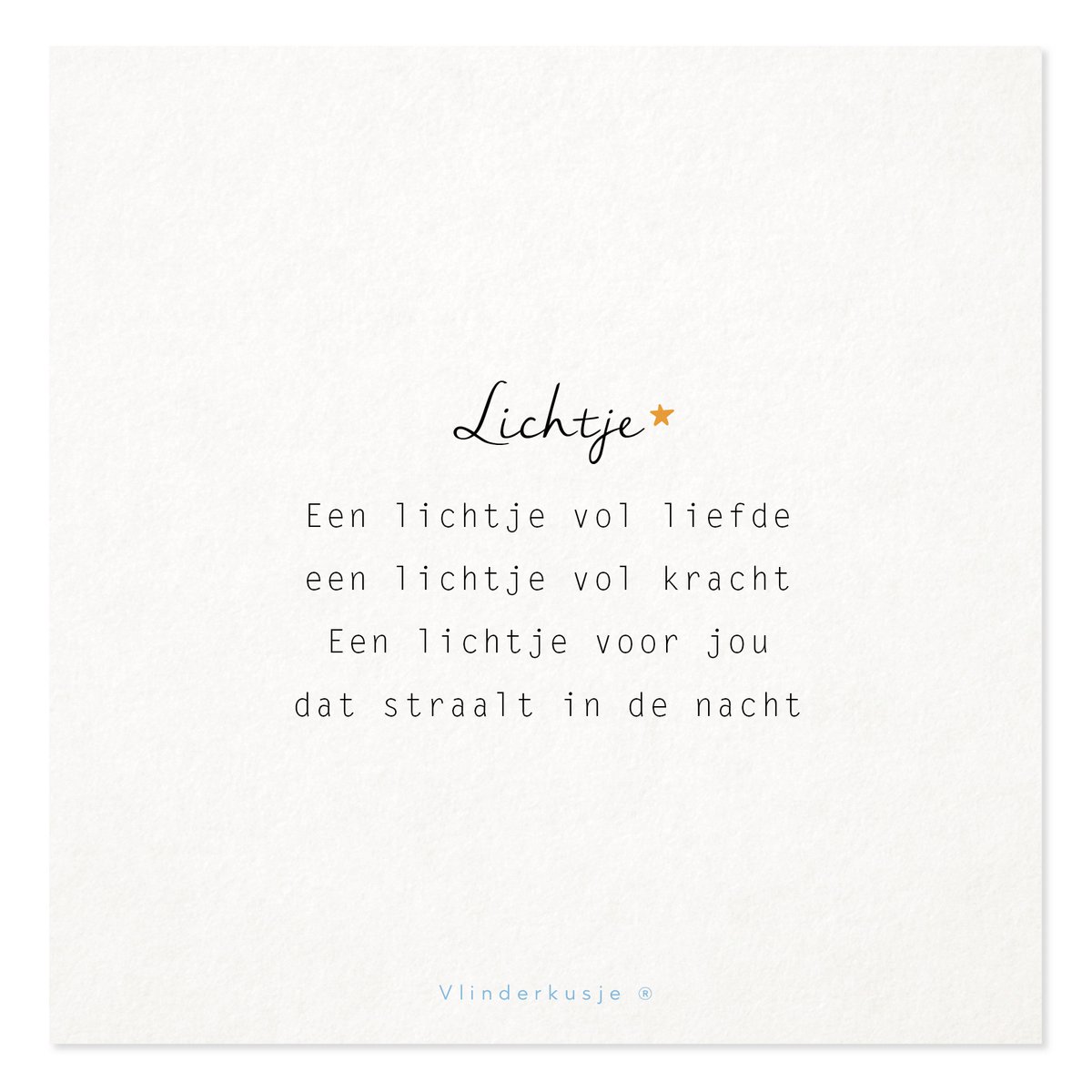 'Light' / Carte postale confort & amour