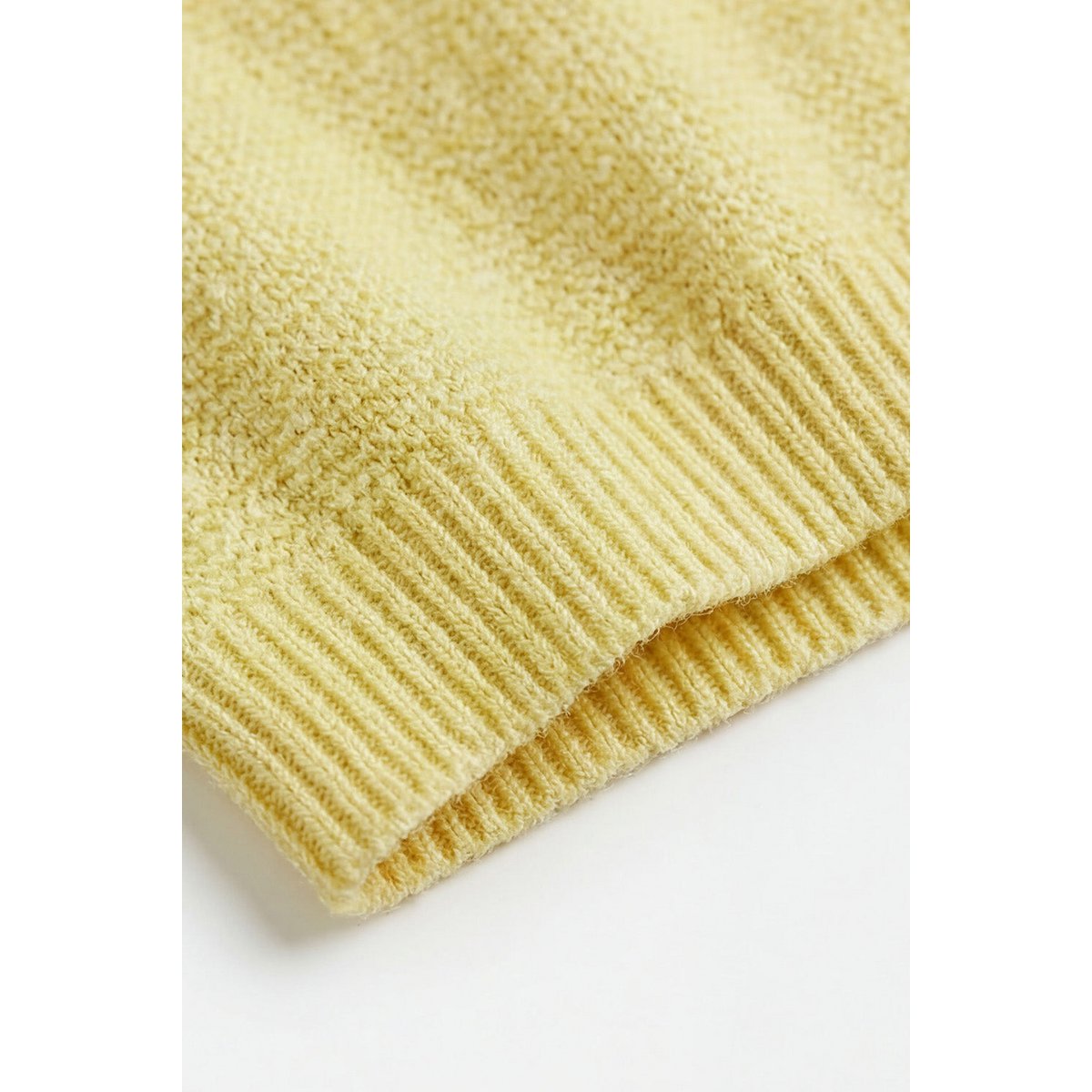 Merinowollstrick Baby Spencer – Limonade