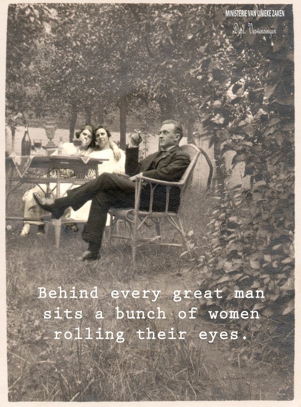 Kaartje - Behind every great man