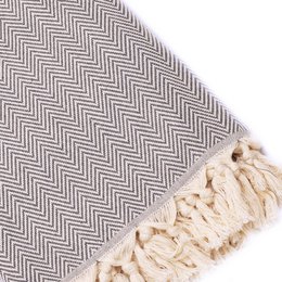 Gray 200 cm x 260 cm 100% Cotton