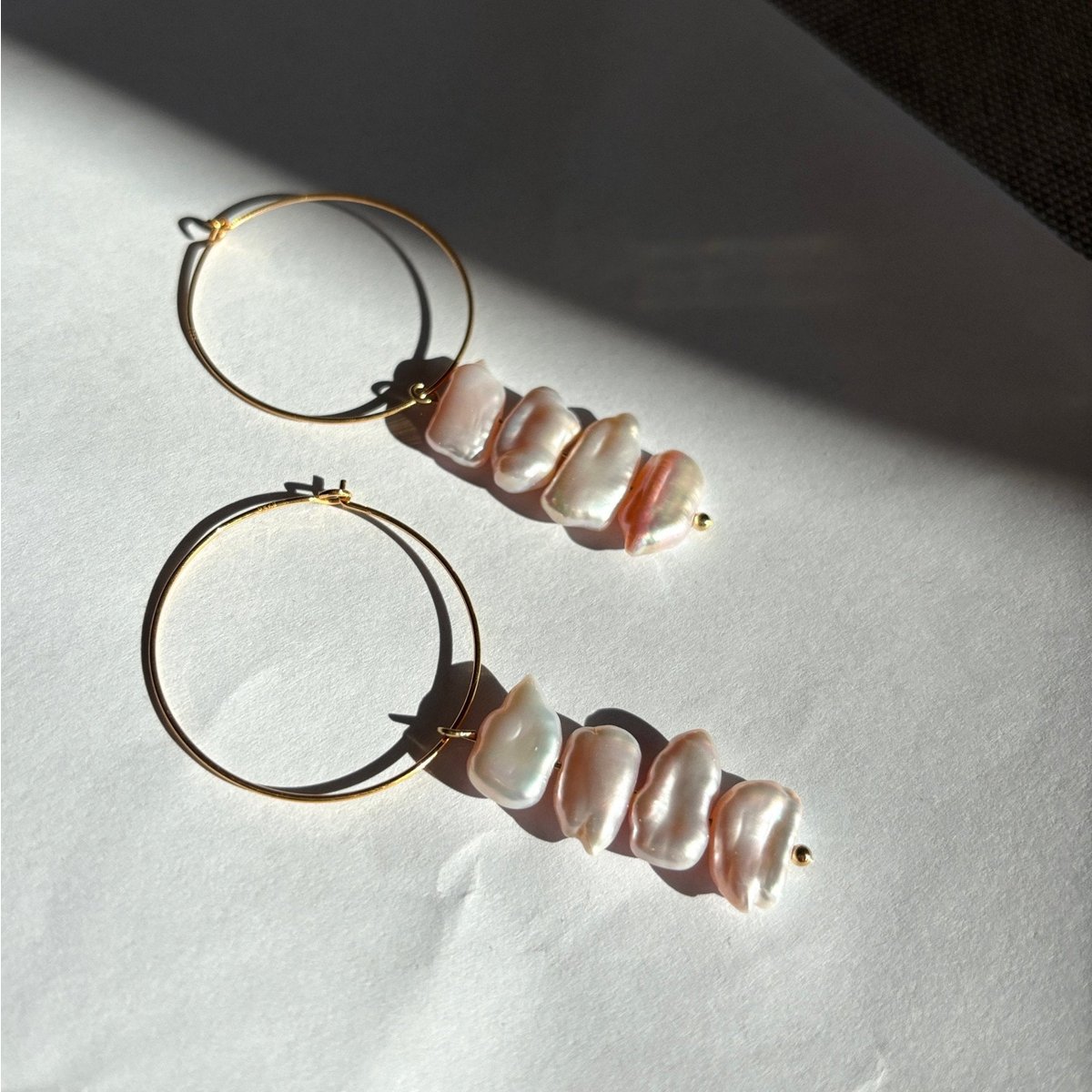 Rosé Pearl - Cerchi con Perle barocche